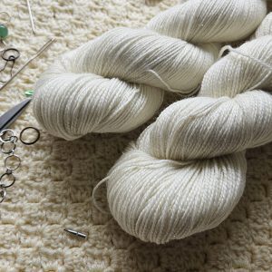 Ufarvet Guld Glitter Sock